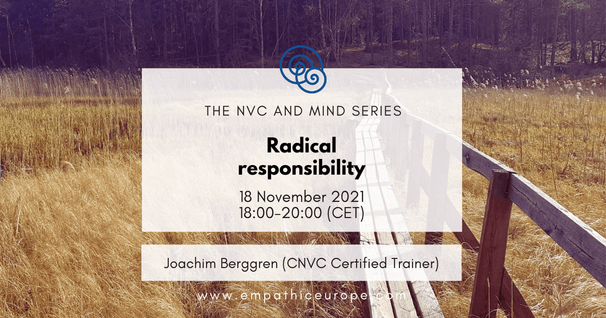 Radical Responsibility Empathic Way Europe Joachim Berggren