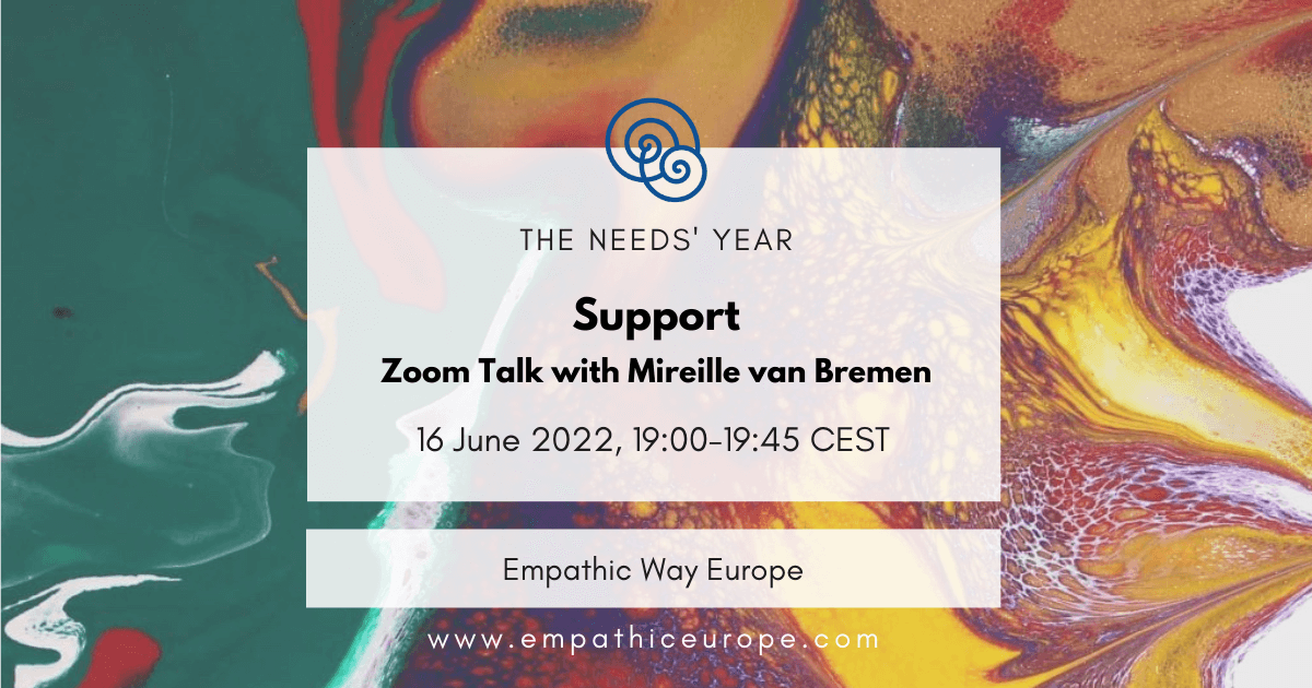 24 support zoom talk with Mireille van Bremen the needs year empathic way europe
