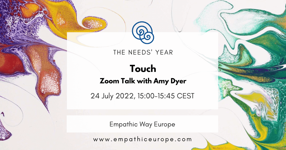 29 touch zoom talk with Amy Dyer the needs year empathic way europe