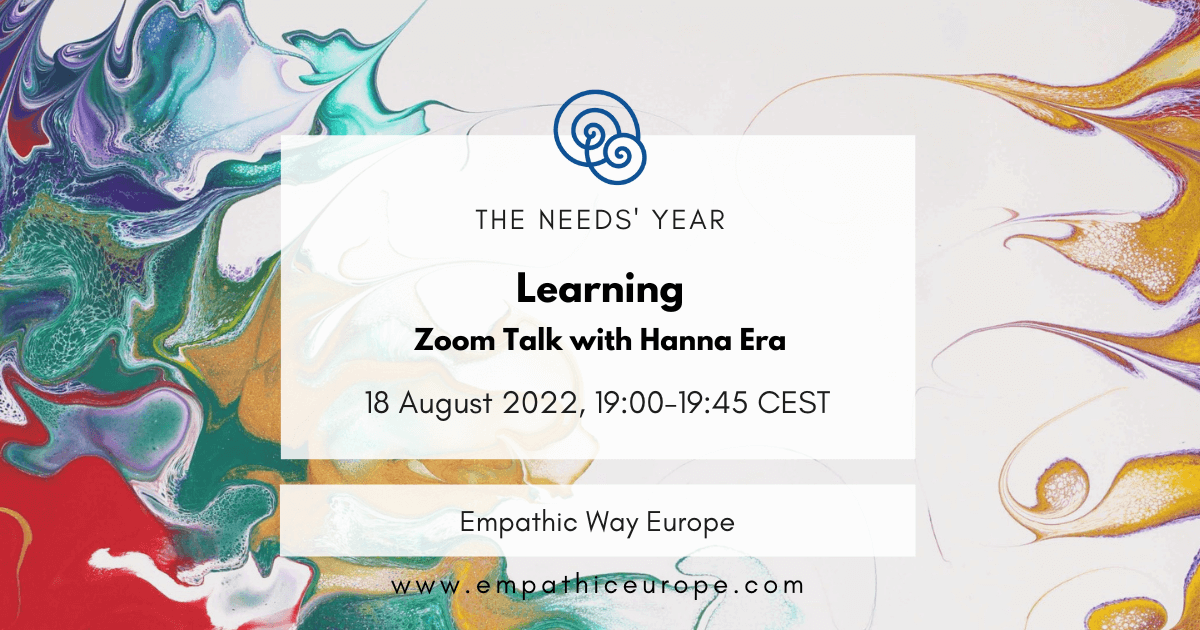 33 learning zoom talk with Hanna Era the needs year empathic way europe